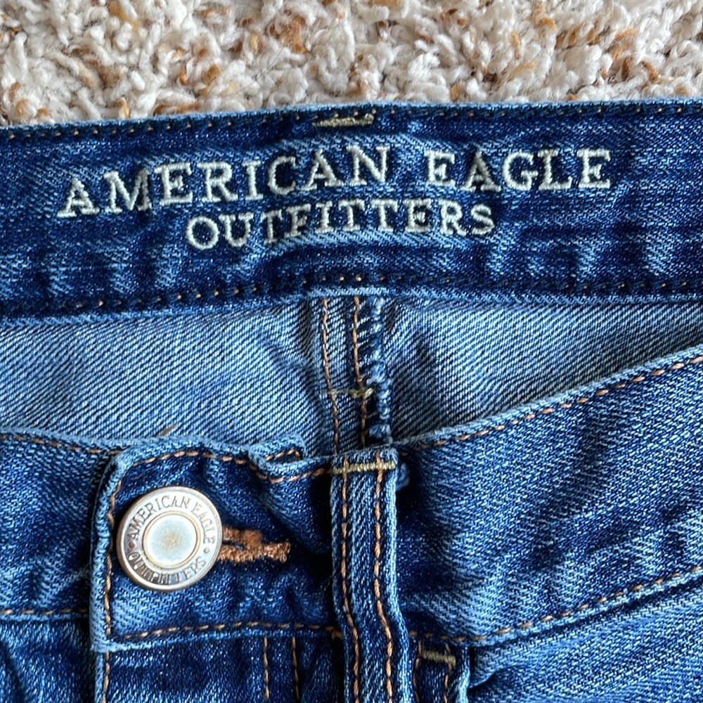 🍂 American Eagle Button Fly Cutoff Jean Shorts - Picture 4 of 8